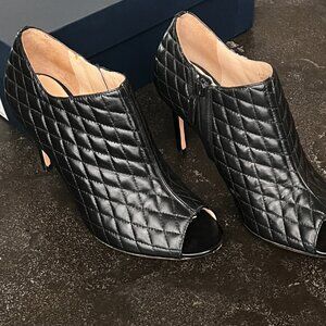 Cole Haan Annabel Black Quilted Bootie Size 7.5